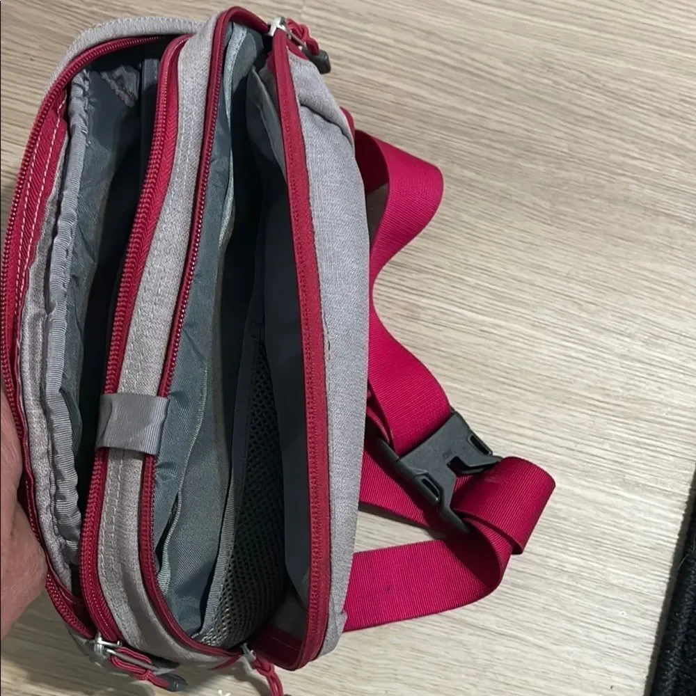 The North Face Red and Gray Men's Bag